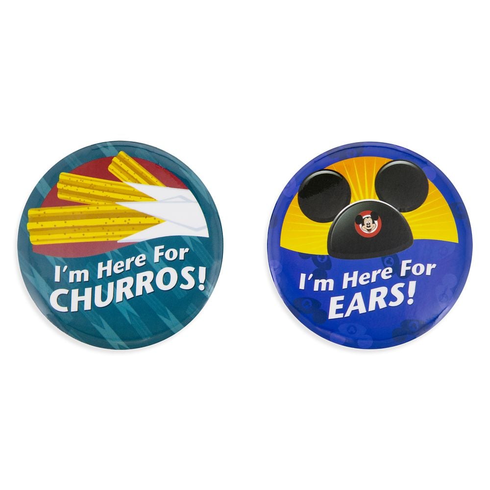 Disney Parks ''I'm Here for . . . Ears!'' Button Set