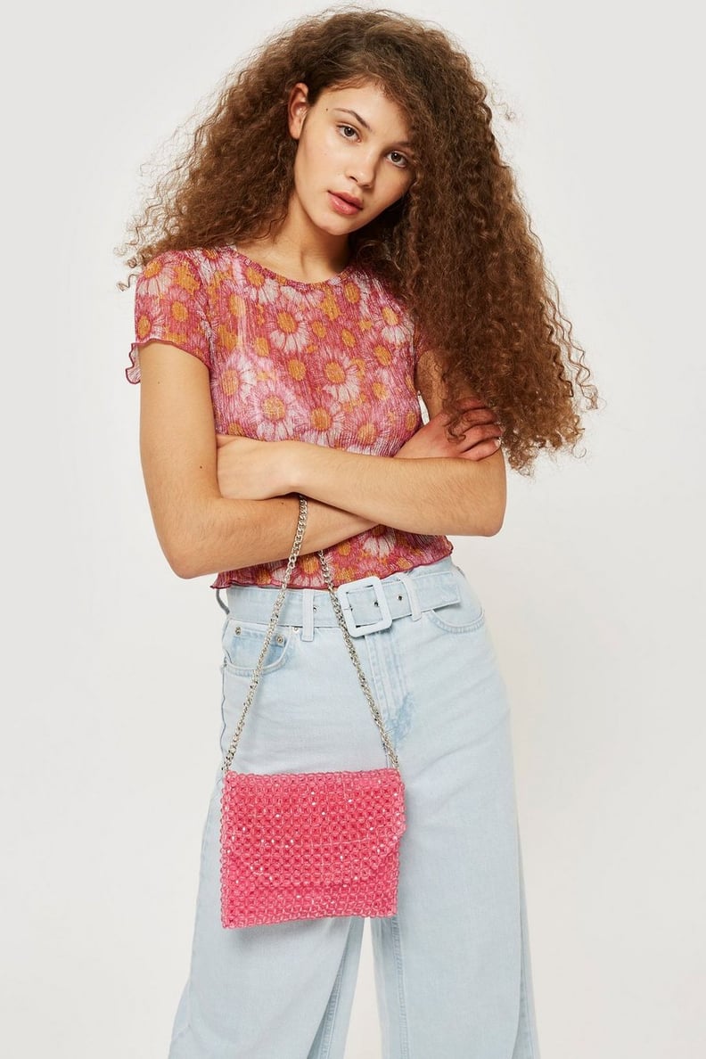 Topshop Beaded Shoulder Bag