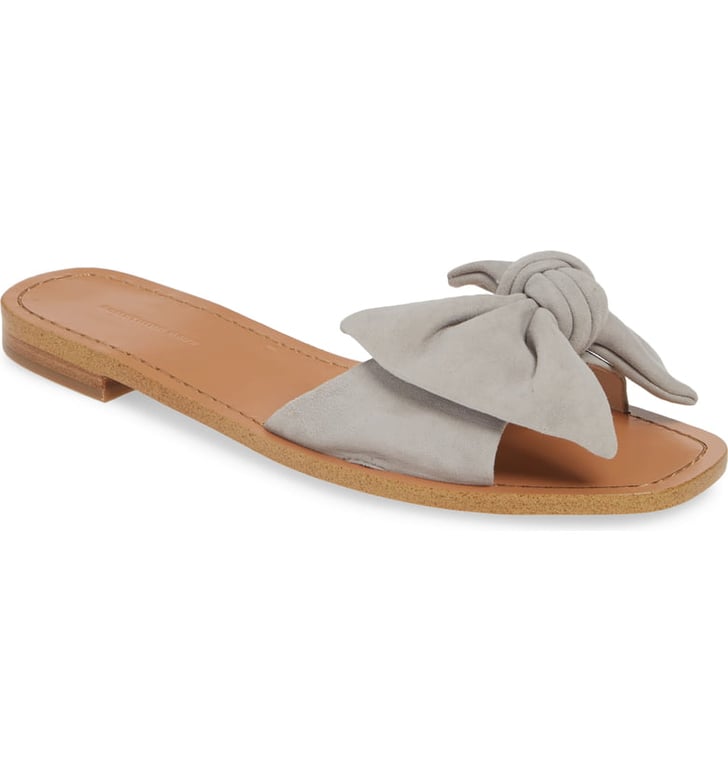 Something Navy Cici Bow Flat Slide Sandals | Nordstrom Spring Shoes on ...