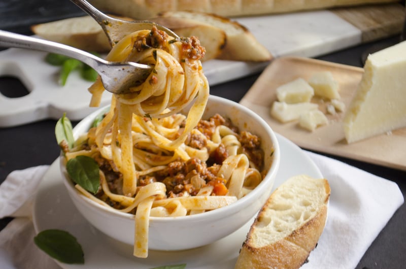 Simple Bolognese Giada de Laurentiis Fall Recipes POPSUGAR Food Photo 7