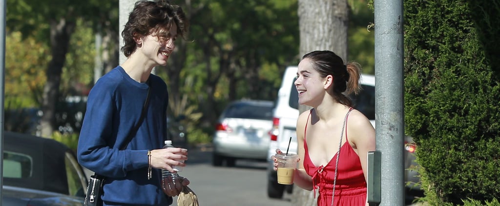 Timothée Chalamet and Kiernan Shipka Reunite Over Coffee and Funny Chats in LA