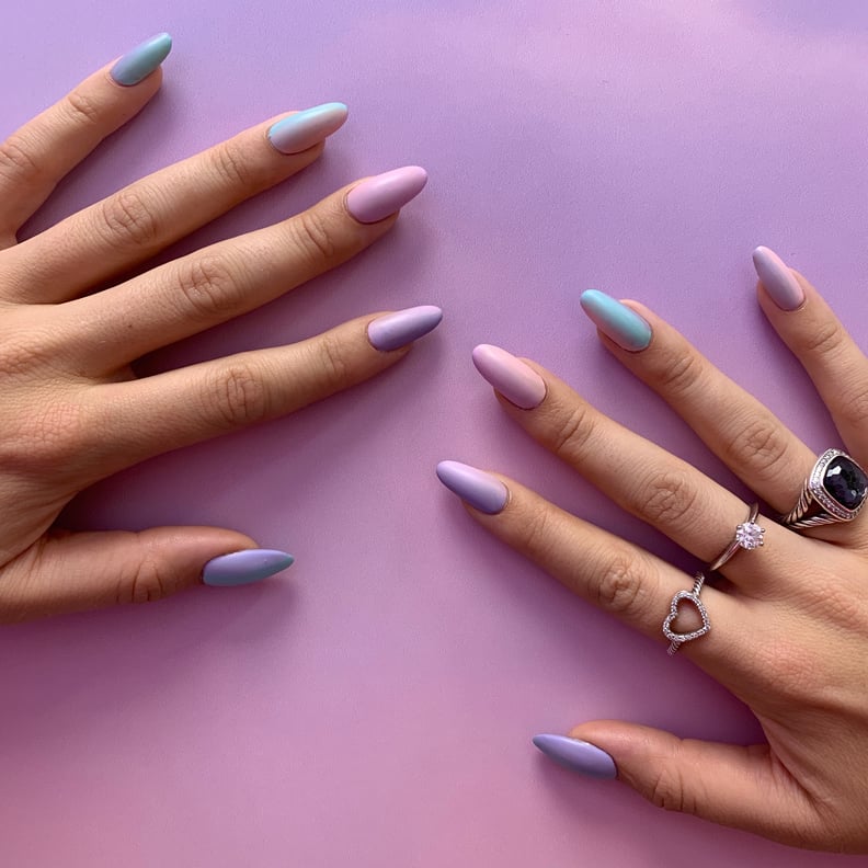 Alexa Luria's Mismatched Nail Art