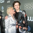 These Photos of Glenn Close Gazing at Timothée Chalamet Are Practically Begging For a Caption