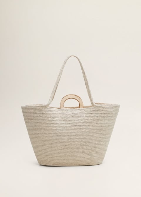 Mango Braided Shopper Bag