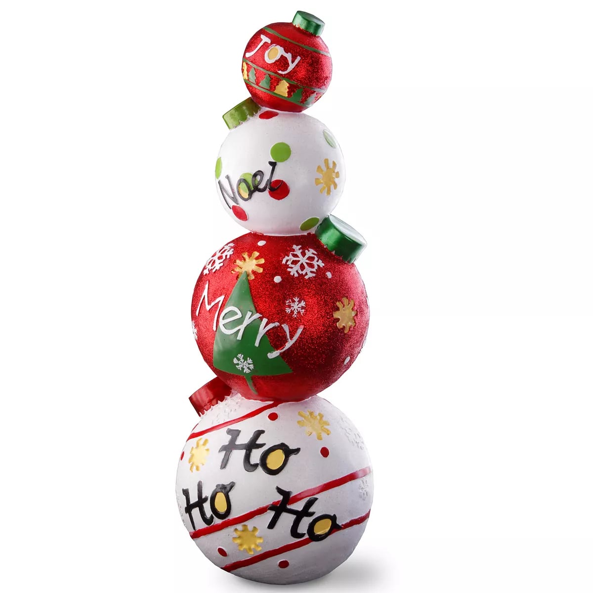 Stacked christmas balls clearance