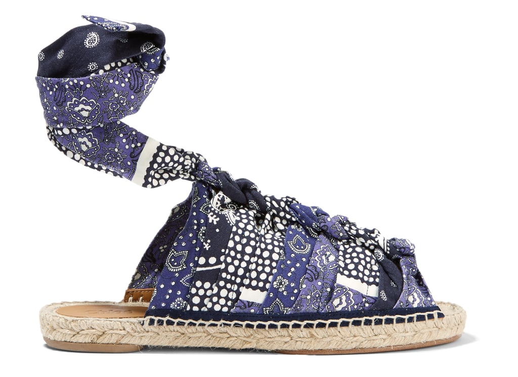 Chloé x Net-A-Porter Printed Canvas Espadrilles ($620)