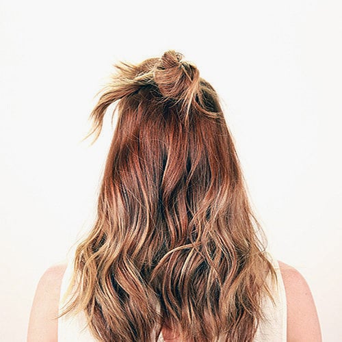 Half Up Bun Diy Popsugar Beauty Half Up Bun Diy Popsugar Beauty