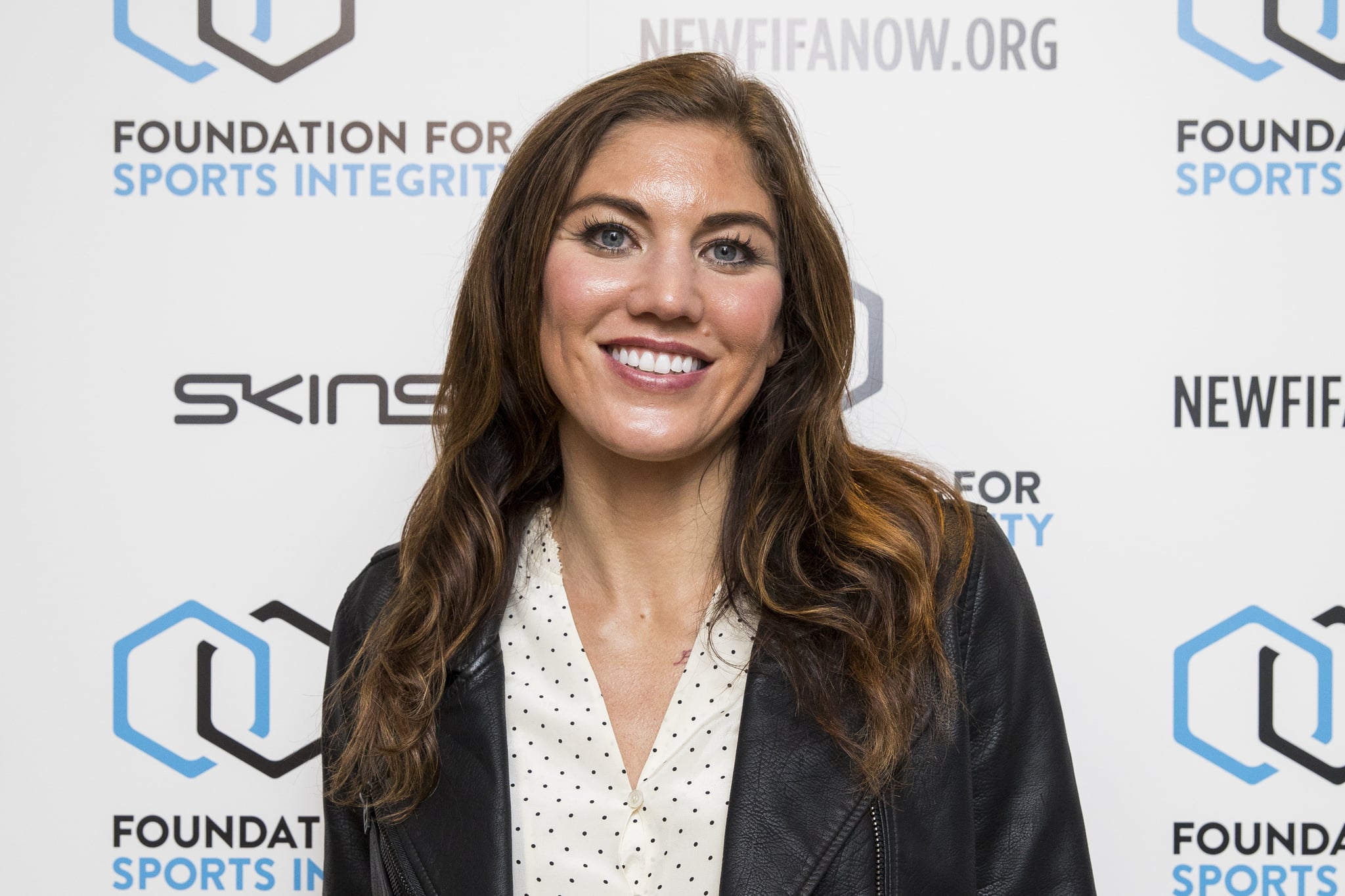 LONDON, ENGLAND - MAY 31:  Hope Solo attends The Foundation For Sports Integrity (FFSI) inaugural 'Sports, Politics and Integrity Conference'  at Four Seasons Hotel on May 31, 2018 in London, England.  (Photo by Tristan Fewings/Getty Images for Foundation For Sports Integrity)