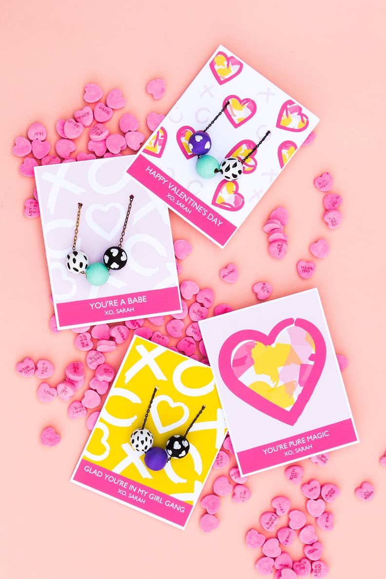 Printable Valentine's Day Necklace Cards