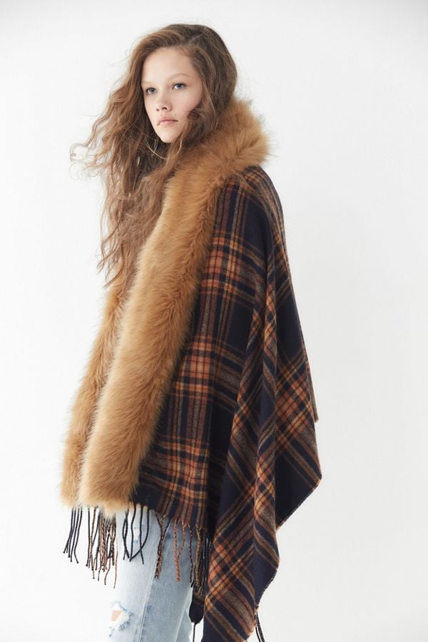 urban outfitters plaid coat