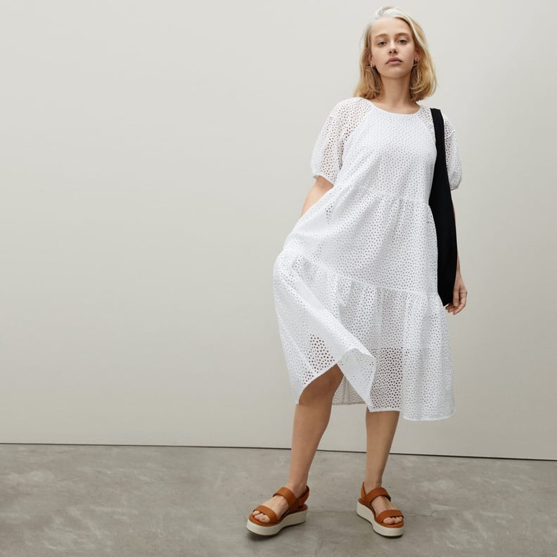 Everlane The Tiered Eyelet Dress