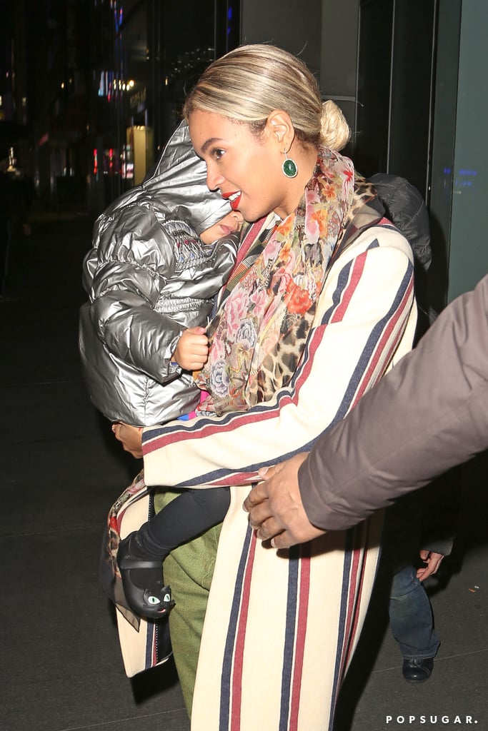 Beyonce Carrying Blue Ivy in NYC