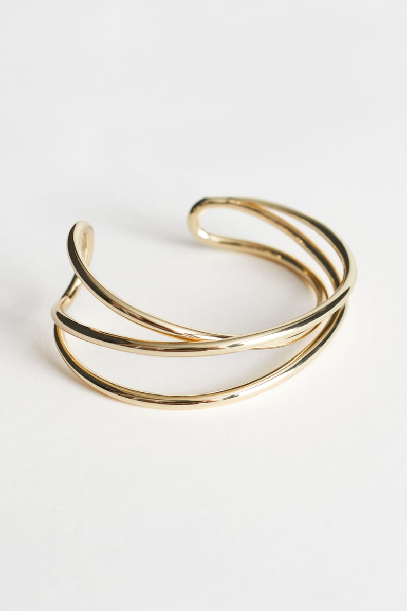 & Other Stories Open Frame Layered Cuff Bracelet
