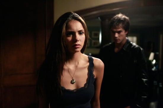 Damon still sneaks up behind Elena, but in the first season, it's far less welcome.
