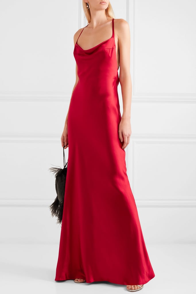 red slip gown