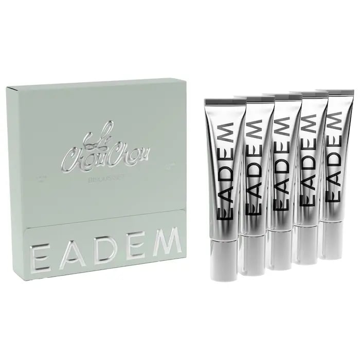EADEM Le Chouchou Bisous Set  Exfoliating + Softening Peptide + AHA Lip Softening Balm Gift Set ($84)
I know it sounds dramatic, but I truly didn't think an actually innovative lip balm still existed. Then this one came along and proved me wrong. It's super pigmented, hydrating, and cushiony (not even a hint of stickiness), and it uses enzymes to gently exfoliate so your lips can drink up every hydrating ingredient. This five-piece set is basically the mother lode.