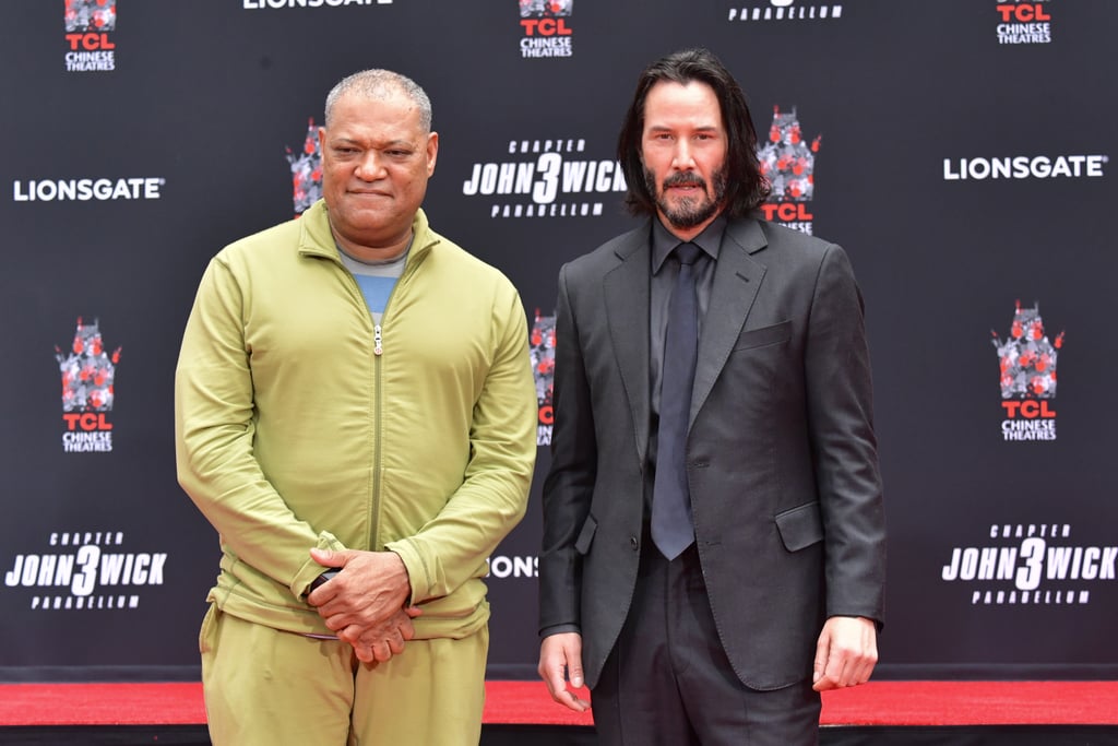 ¿Cuánto mide Laurence Fishburne? - Real height Keanu-Reeves-Handprint-Ceremony-Hollywood-May-2019