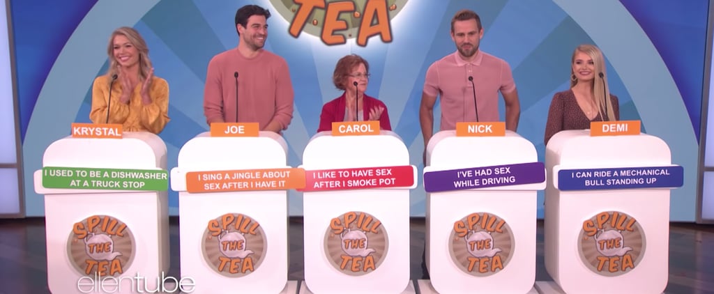 Watch Bachelor Stars Play "Spill the Tea" on The Ellen Show
