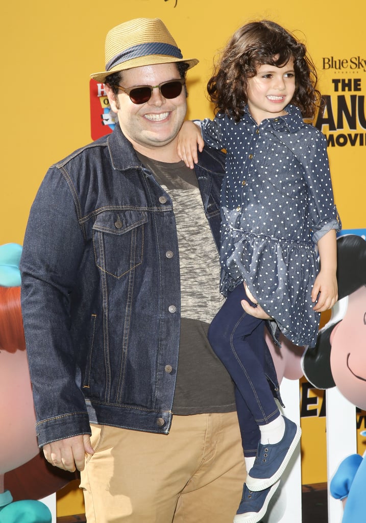 Josh Gad and His Daughter Ava | The Peanuts Movie Premiere Pictures
