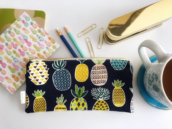 pineapple desk accessories