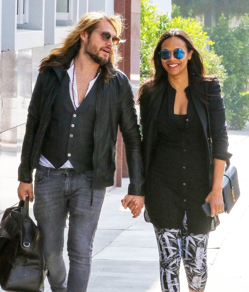 Marco and Zoe walked hand in hand in LA in March 2015, just months after they welcomed sons Cy and Bowie.