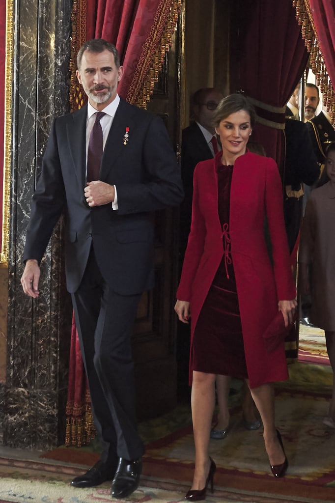 Letizia in Felipe Varela, January 2018