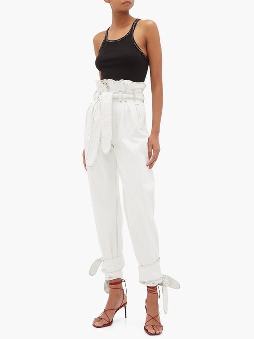 Re/Done x The Attico Paperbag Waist Denim Trousers