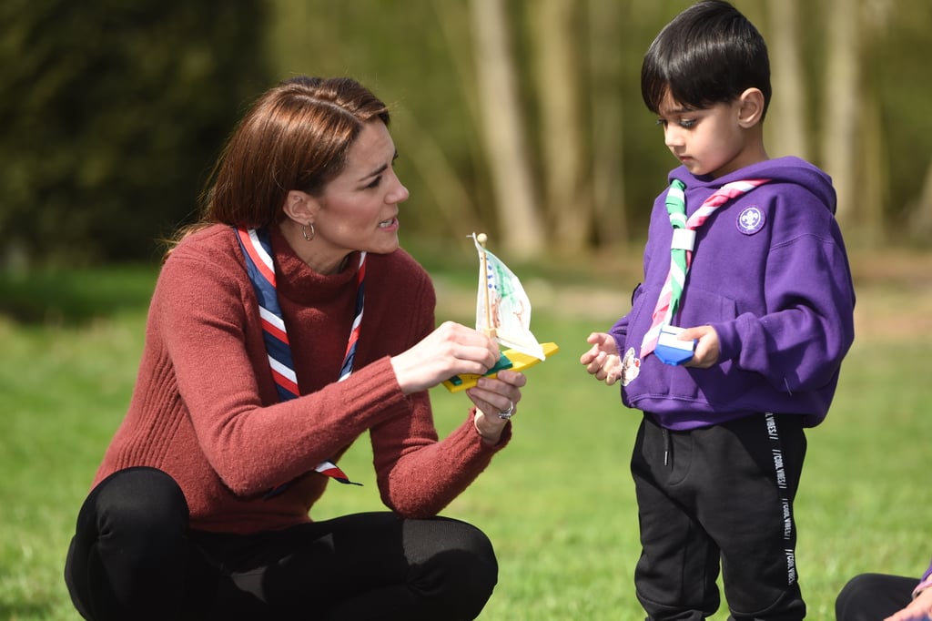 Kate Middleton Visits With Scouts March 2019