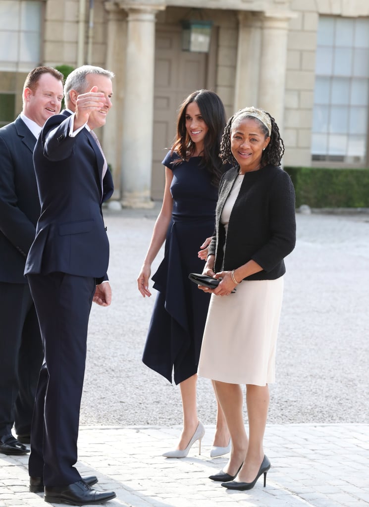 Queen Letizia's Navy Jumpsuit September 2018