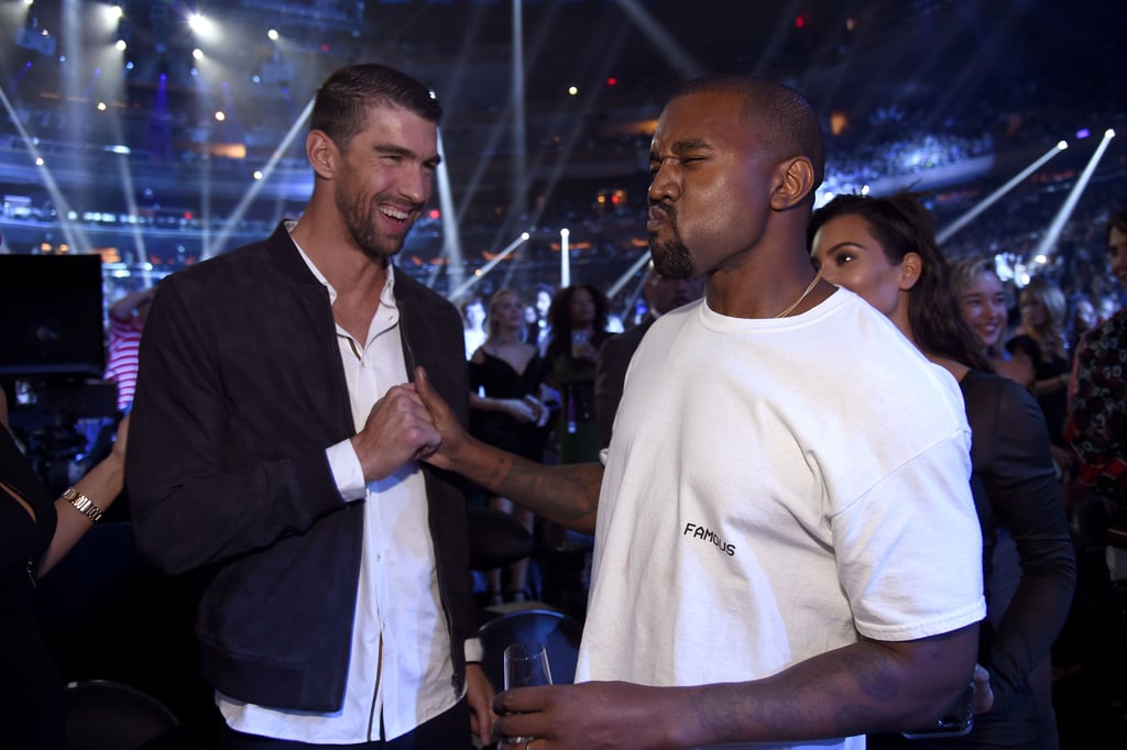 When He Made Funny Faces With Michael Phelps