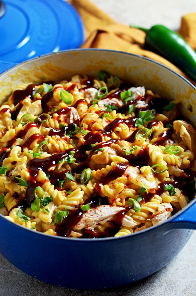 Barbecue Chicken Mac and Cheese