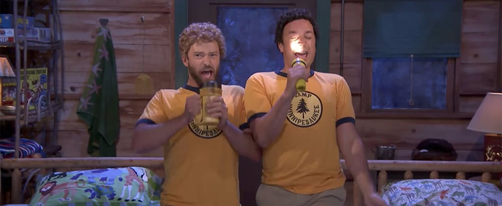 Justin Timberlake and Jimmy Fallon Laugh Through Their Camp Sketch
