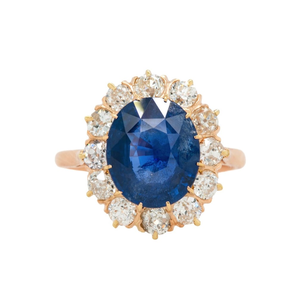 Sapphire Halo Engagement Rings