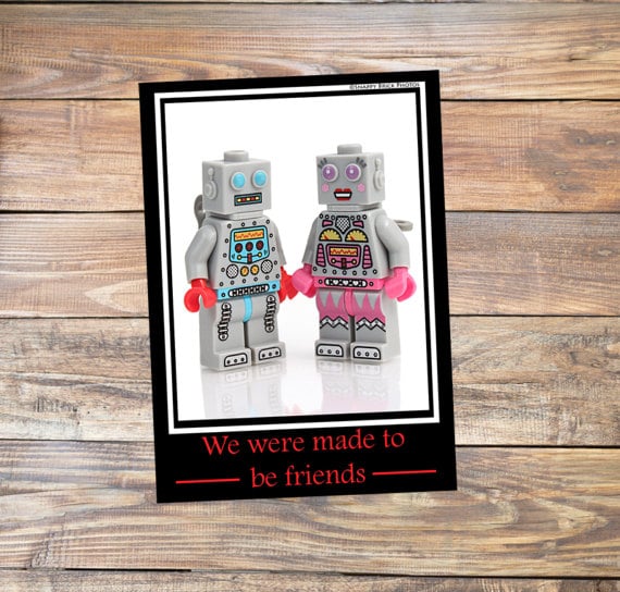 robot minifigure valentine