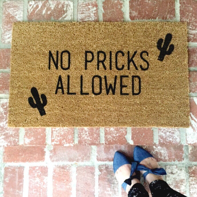 Cactus doormat ($40)