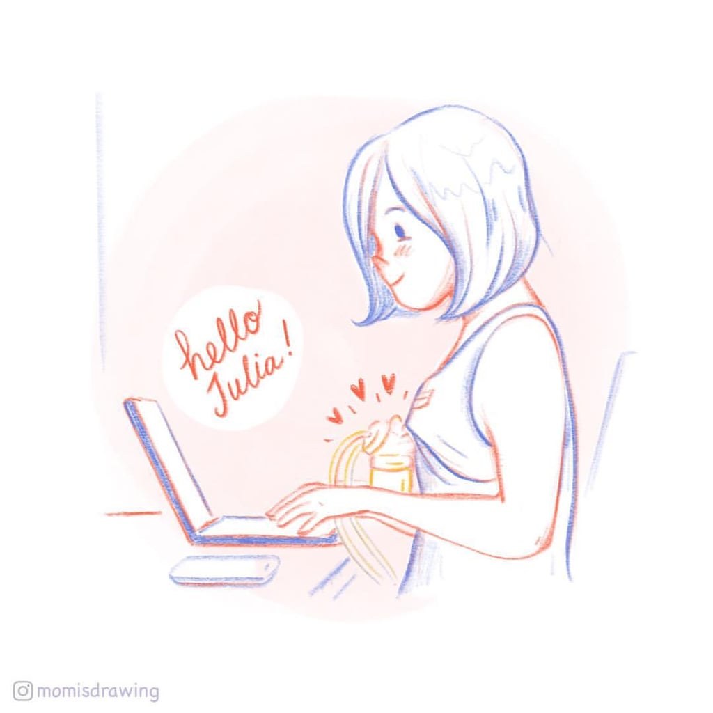 Mom Is Drawing Breastfeeding Illustrations