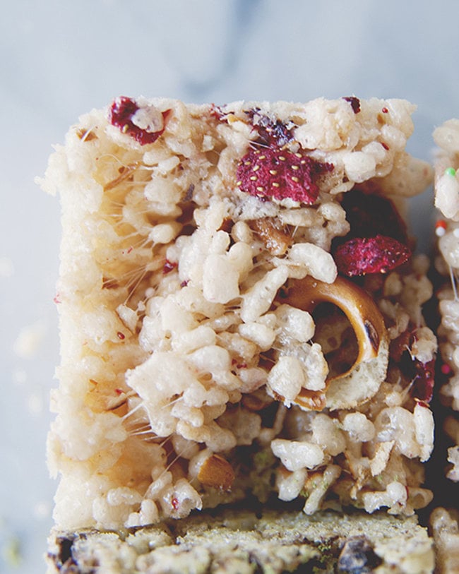 Strawberry Pretzel Rice Krispies Treats