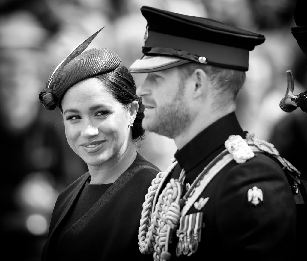 Prince Harry and Meghan Markle Black and White Photos