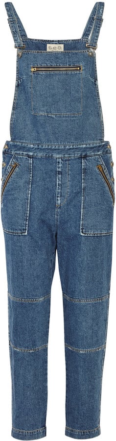 Sea Washed-Denim Overalls ($435)