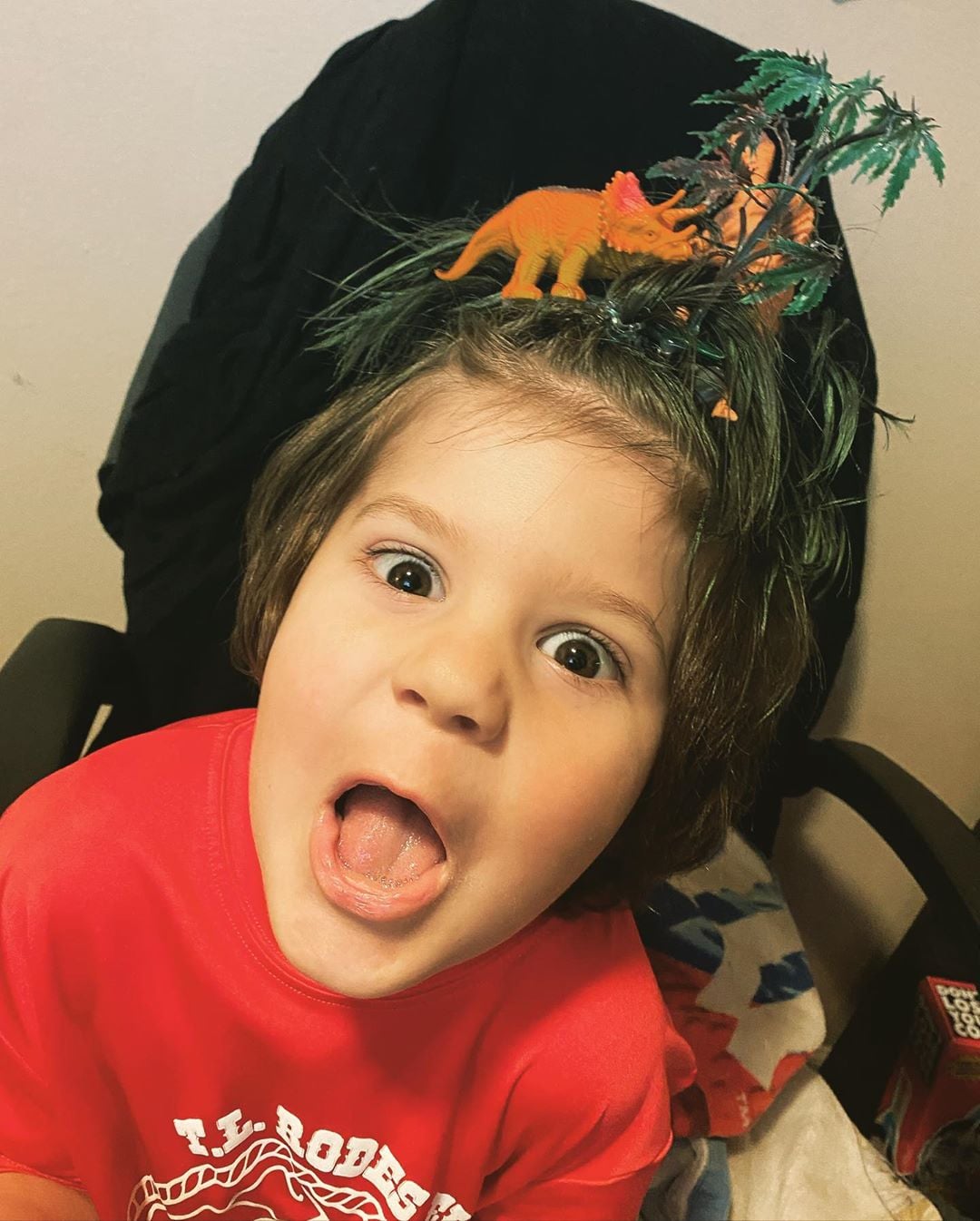 Dinosaur Scene | You've Never Seen Crazy Hair Day Ideas as Wacky as These! | POPSUGAR Family Photo 41 Dinosaur Scene | You've Never Seen Crazy Hair Day Ideas as Wacky as These! | POPSUGAR Family Photo 41