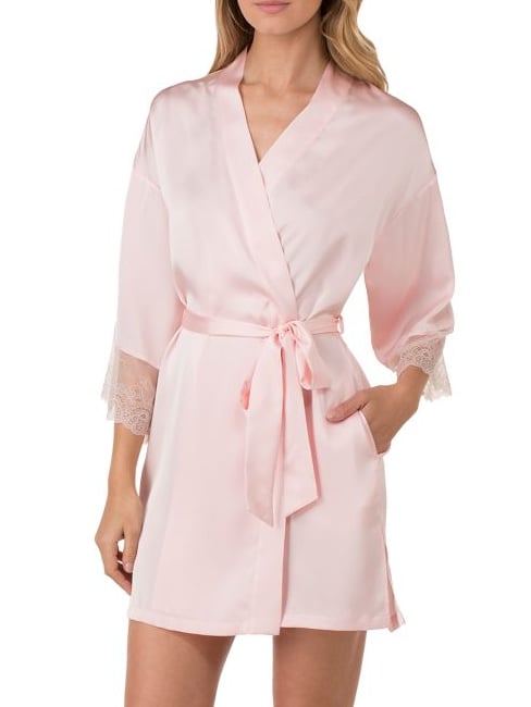 Halston Satin and Lace Robe