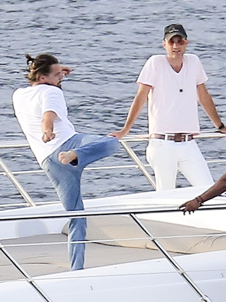 Leonardo DiCaprio Practices Karate on a Yacht | Pictures