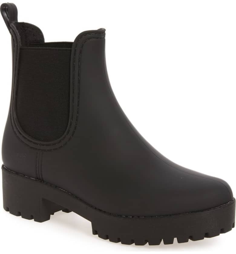 Jeffrey campbell black rain boots sales
