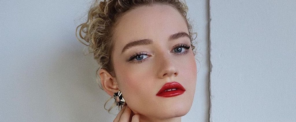 Julia Garner's Hairstyle Detail at the Golden Globes 2021