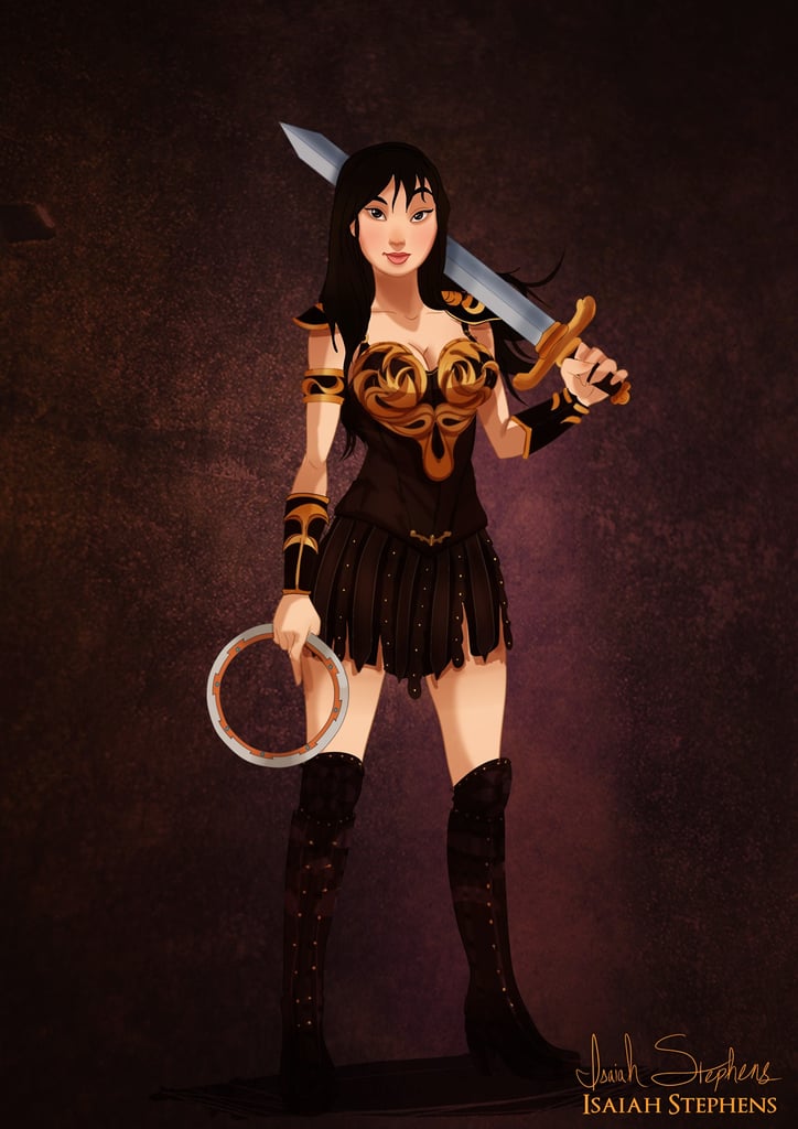 Mulan as Xena Mulan as Xena