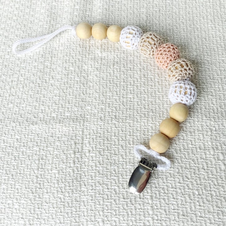 Crochet Pacifier Clip Stylish Baby Gifts POPSUGAR Family Photo 9