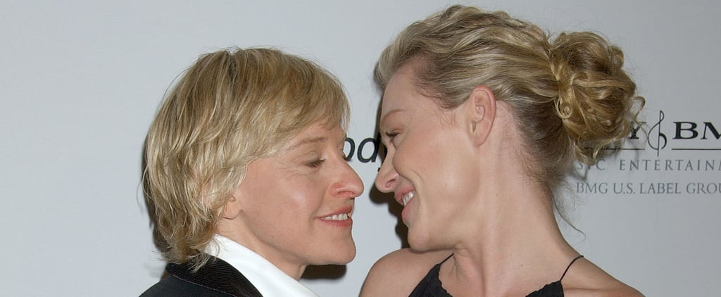 Ellen DeGeneres和Portia de Rossi PDA Pictures