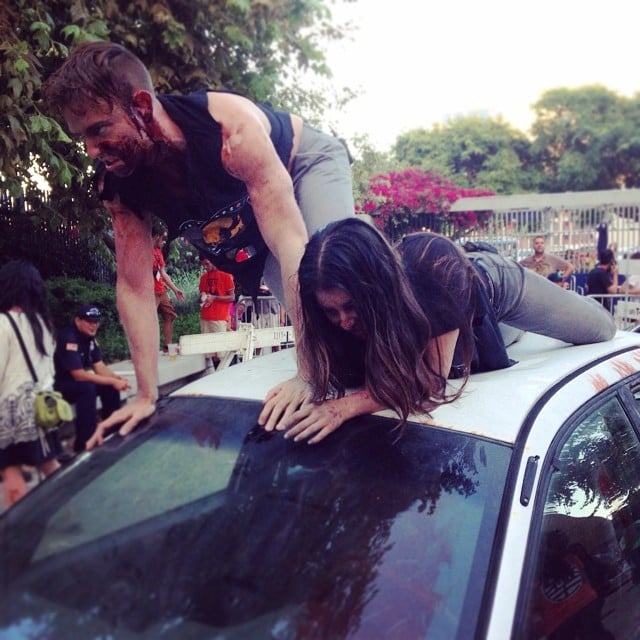 This is how we're hosting today's episode of #TheSyncUp. Go inside The Walking Dead Escape next week on TVGN!!