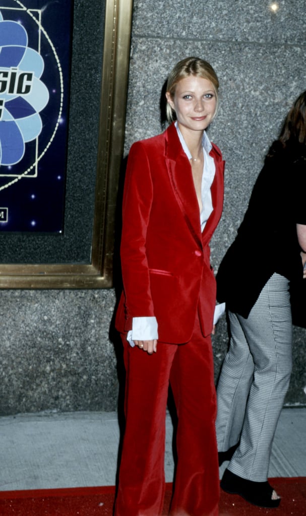 Gwyneth Paltrow Wears a Gucci Suit at the Video Music Awards in 1996