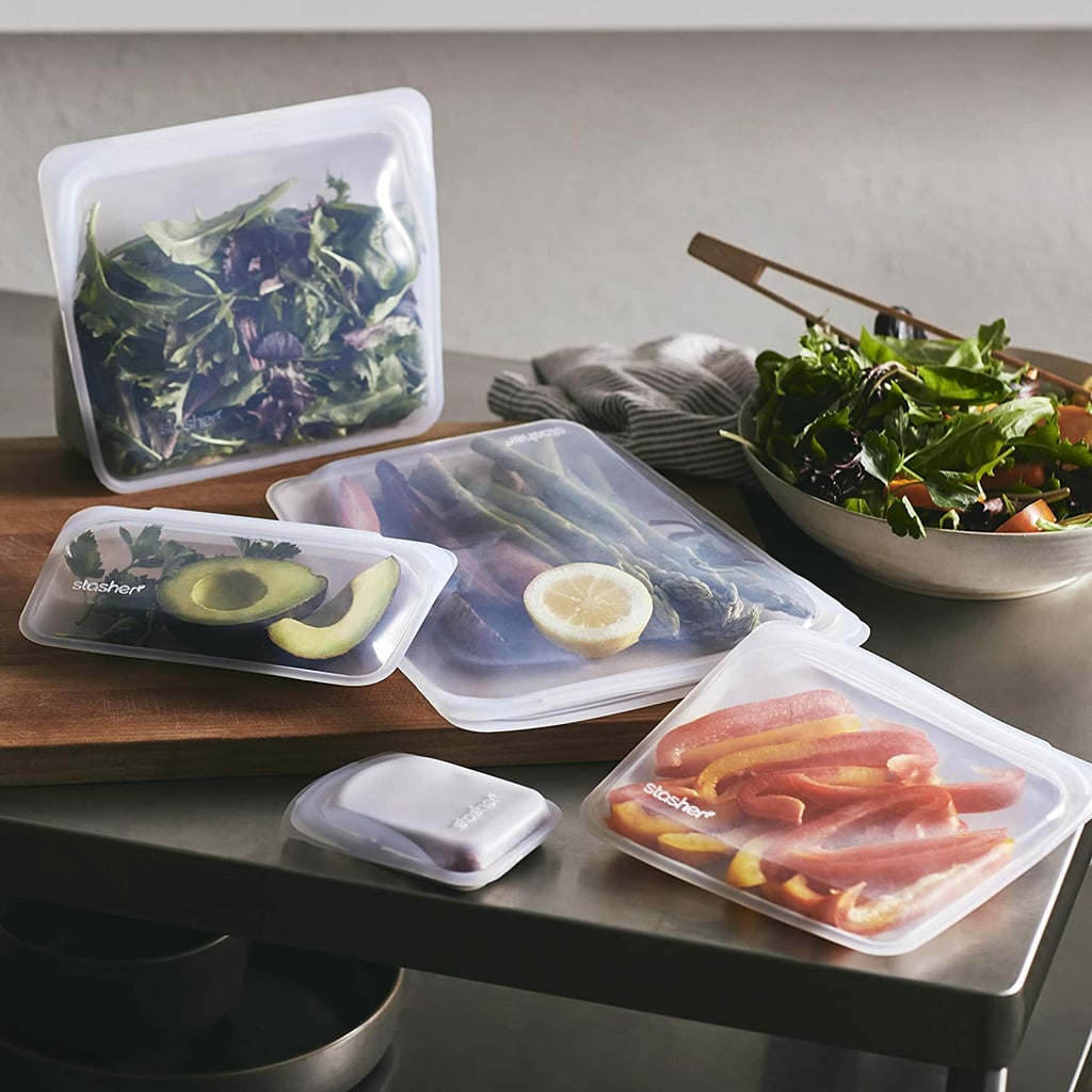 Stasher 100% Silicone Food-Grade Reusable Storage-Bag Set